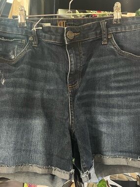 Kut from the Kloth Dark Blue Jean Shorts